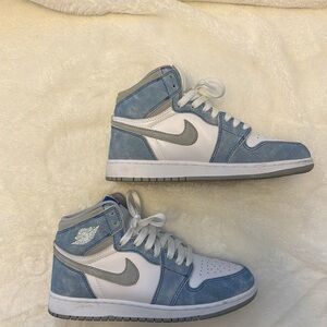 Nike Kids Air Jordan 1 Blue White Sneakers